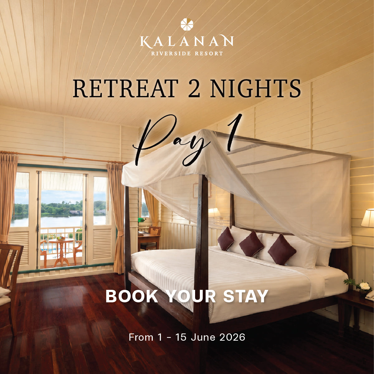 Retreat 2 Nights, Pay 1